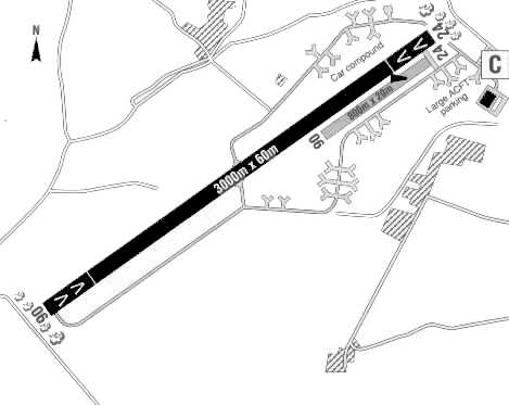 bruntingthorpe reproduced afe permission kind map airfield